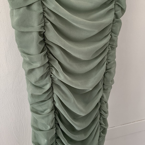 Sage Green Bodycon Dress - Picture 4 of 4